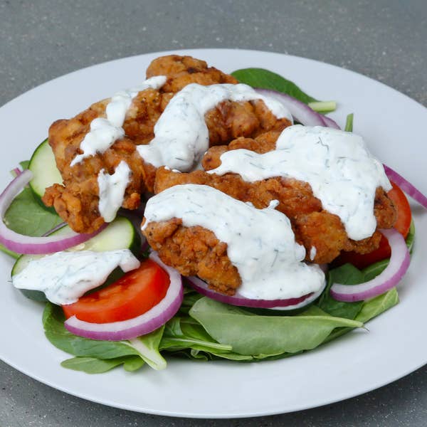 Buttermilk-fried Chicken Salad