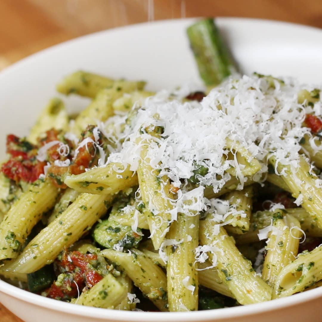 Pesto Asparagus And Sun Dried Tomato Pasta Recipe By Tasty