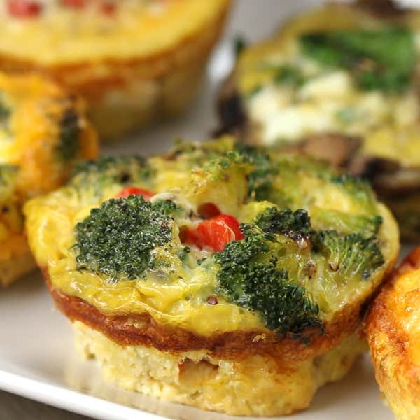 Muffin Tin Customizable Veggie Egg Cups Recipe by Tasty
