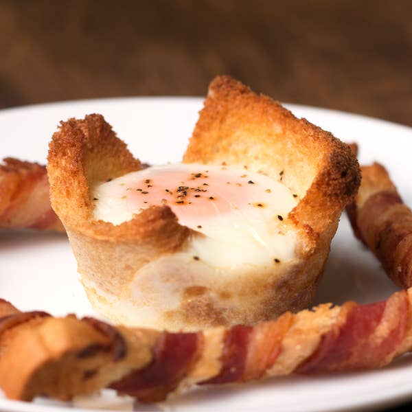 Egg Cups and Bacon Soldiers