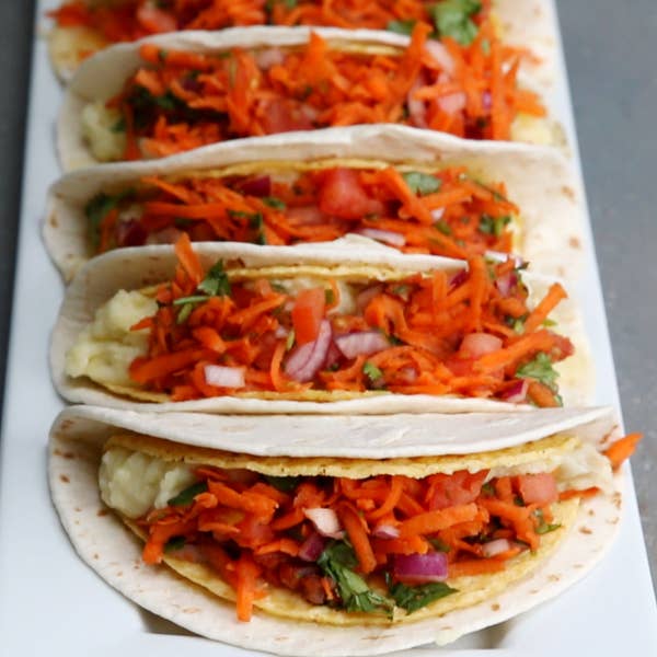 Double-Decker Potato Tacos From Trois Familia