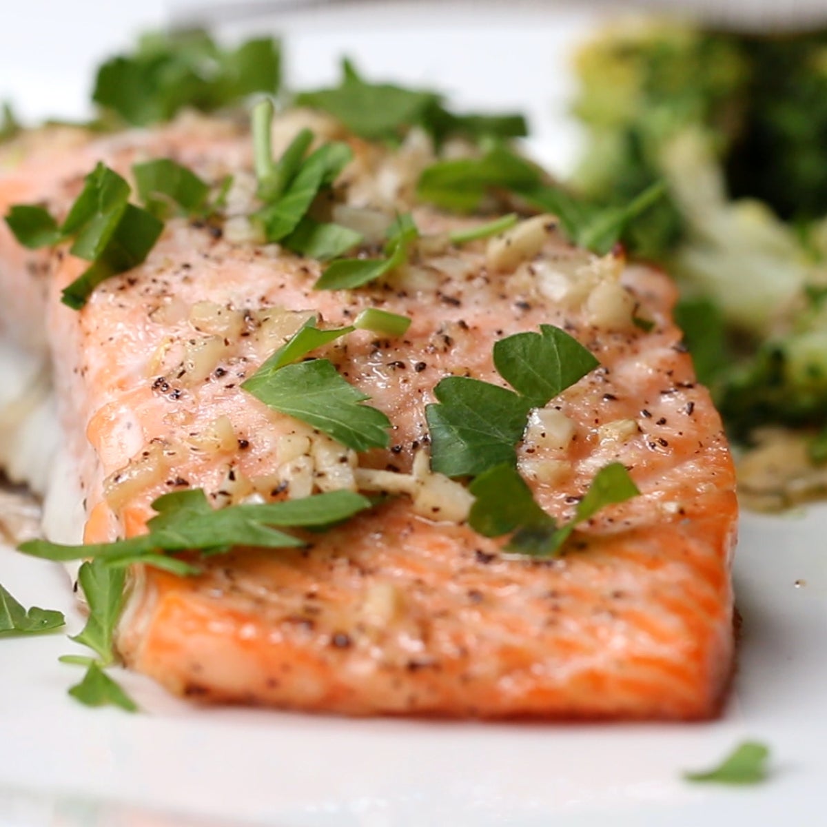 One-Pan Garlic Butter Salmon Recipe by Tasty