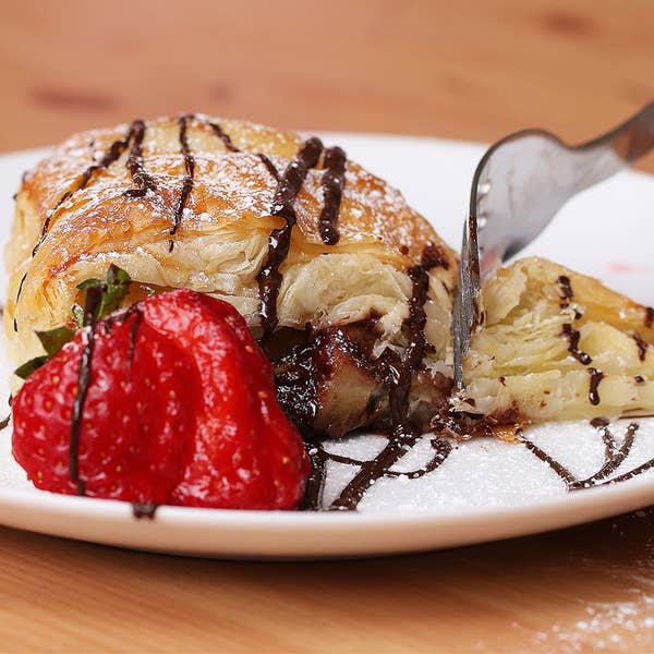 Double Chocolate and Fruit Breakfast Pastry