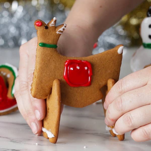 Gingerbread 3D Cookies 4 Ways