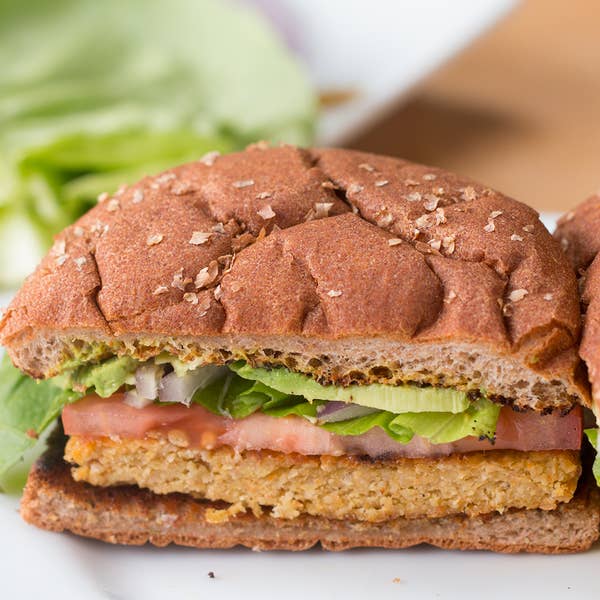 Carrot & Chickpea Veggie Burger