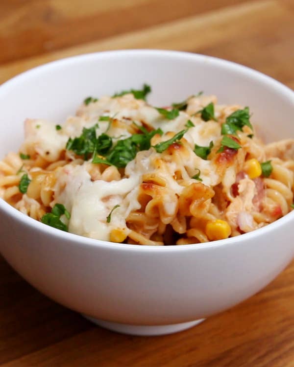 BBQ Chicken Pasta Bake