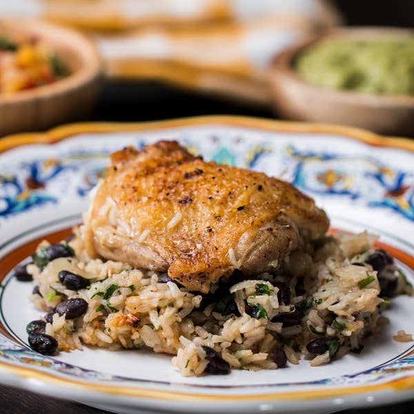 Zesty Lime Chicken, Black Beans, And Rice